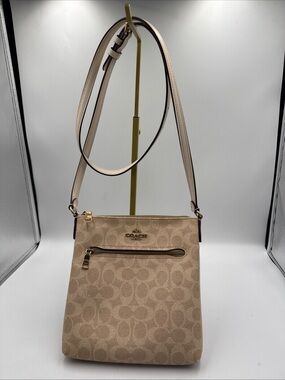 Coach Beige Signature Crossbody Bag